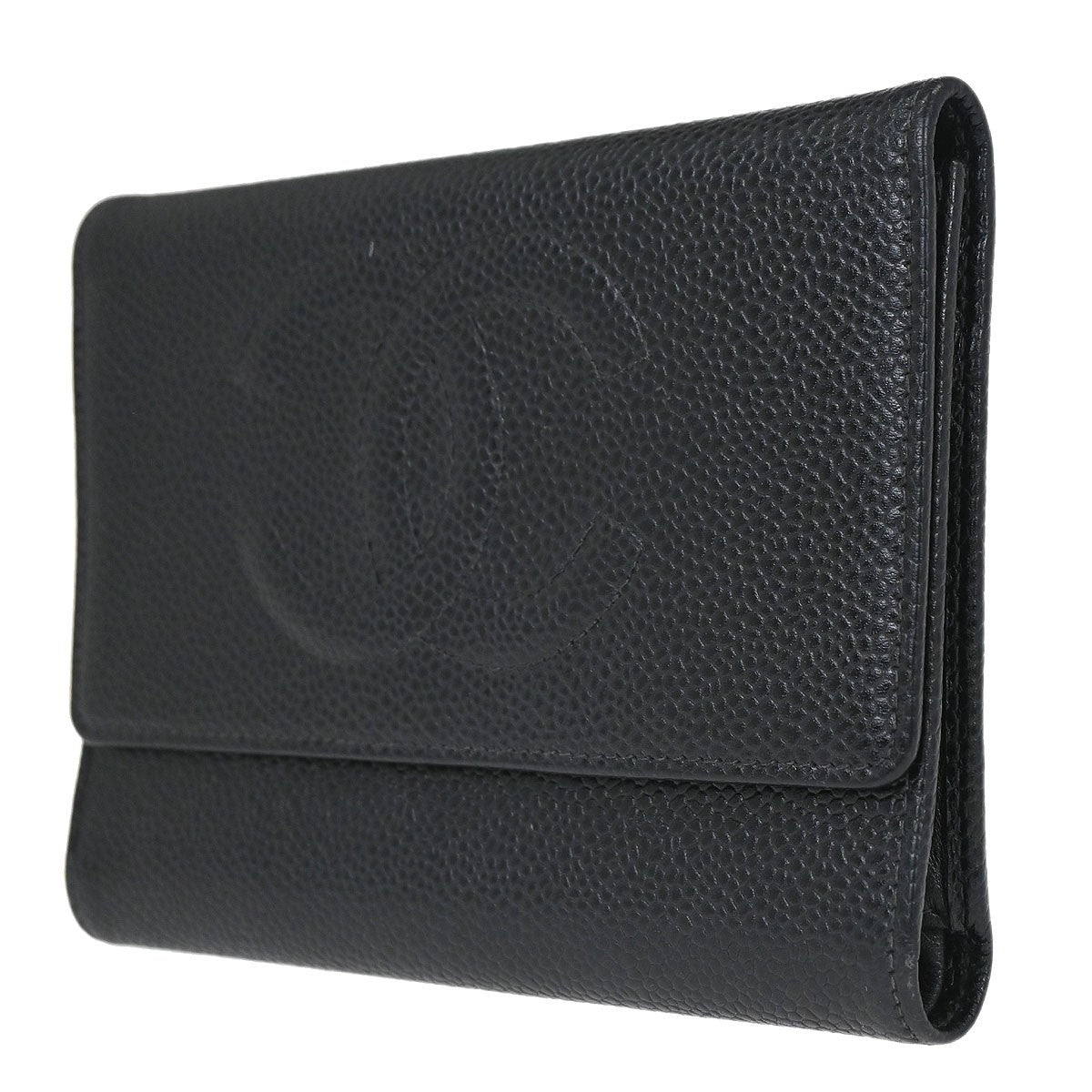 Chanel Timeless CC French Caviar, Black, Calfskin, Wallet