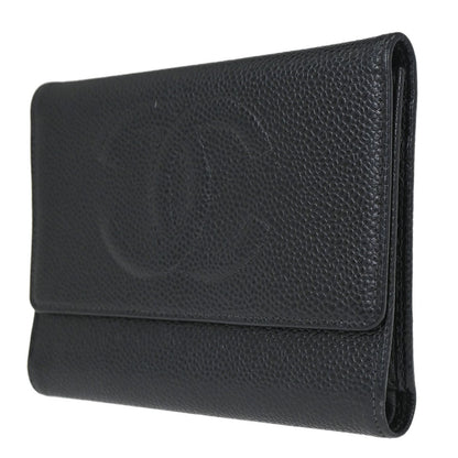 Chanel Timeless CC French Caviar, Black, Calfskin, Wallet