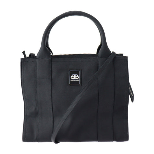 Balenciaga Trade, Black, Canvas, handbag