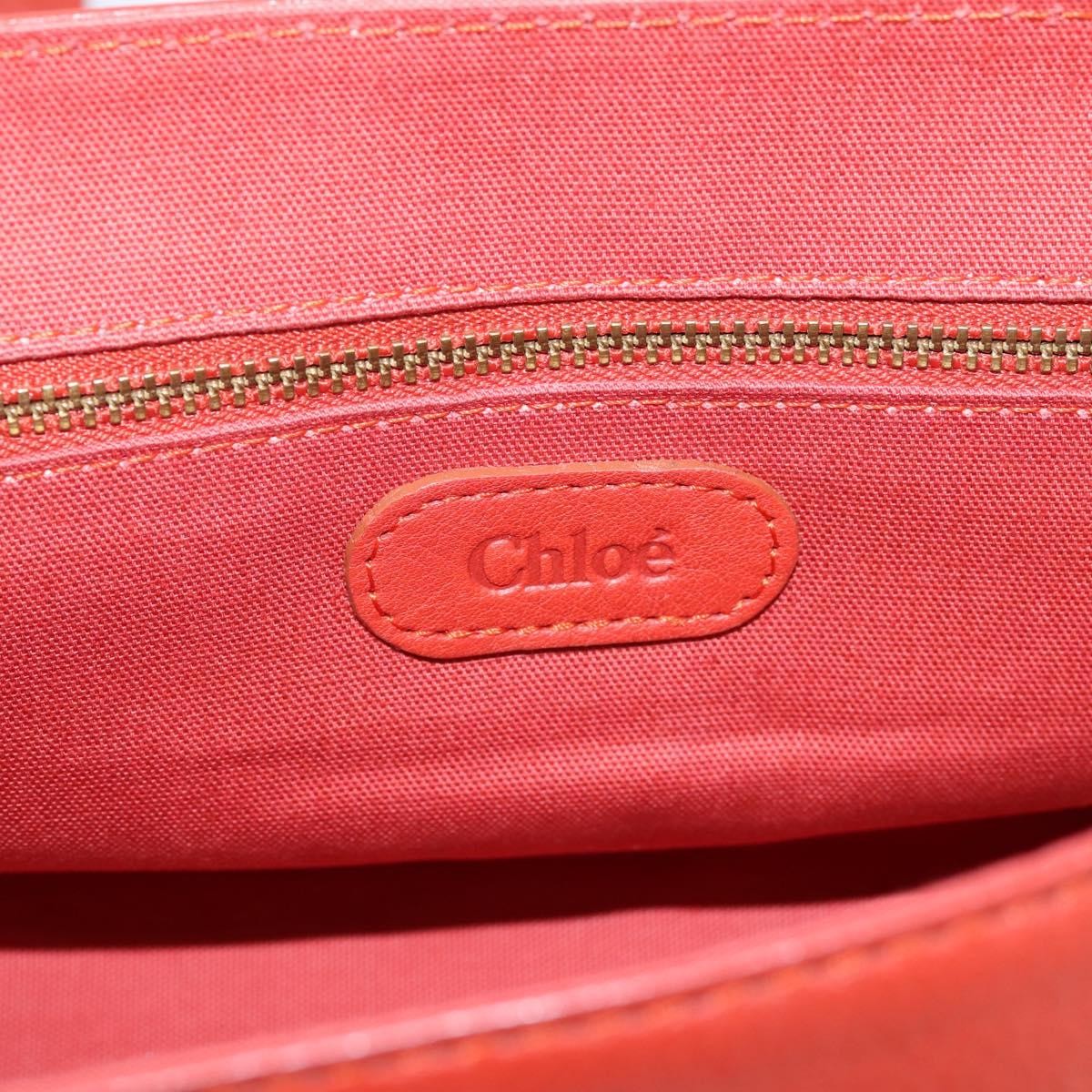 Chloe Handbag Leather, Red, Leather, Handbag