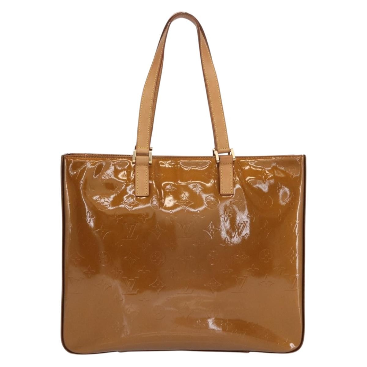 Louis Vuitton Columbus Monogram Vernis, Brown, Patent Leather, Handbag