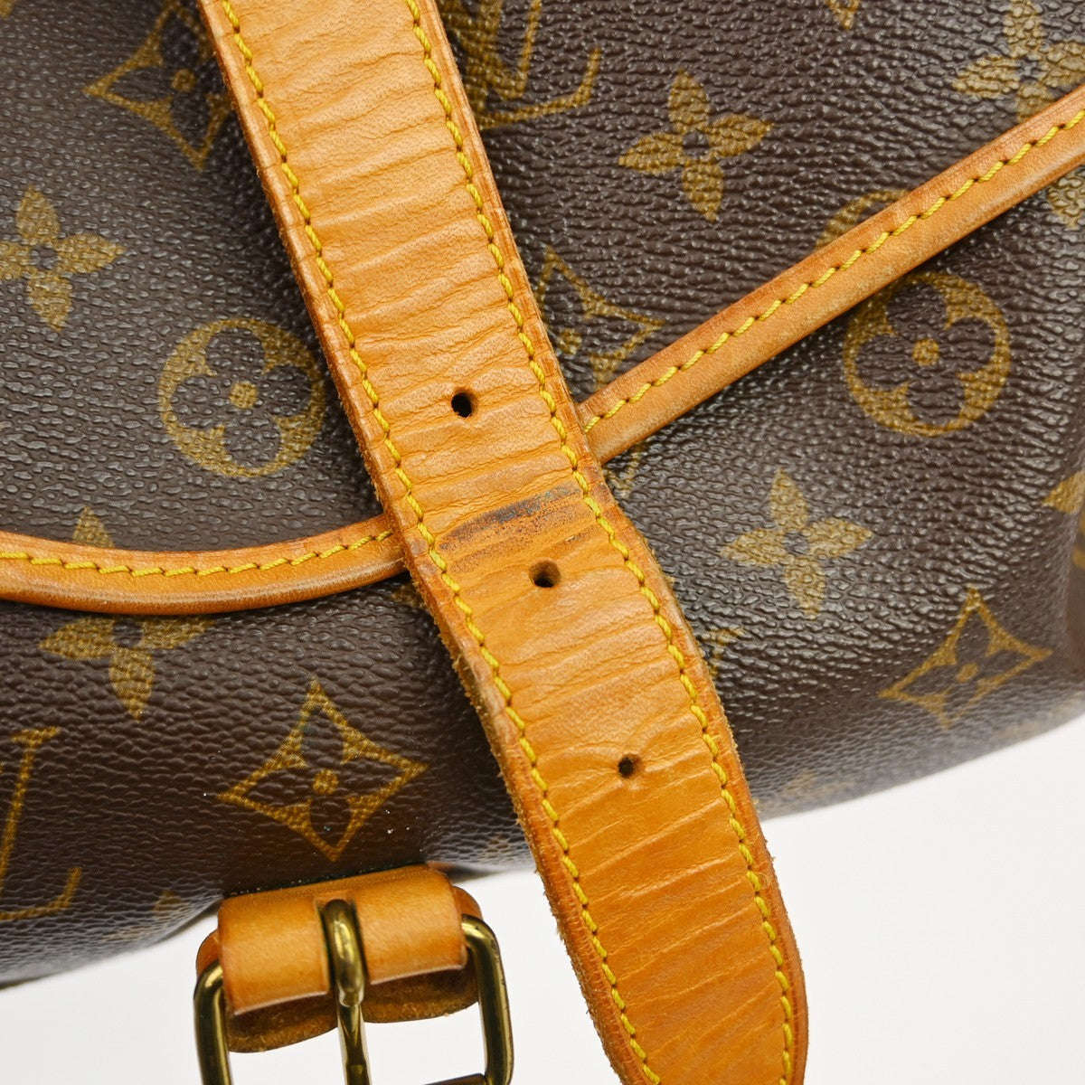 Louis Vuitton Saumur Monogram Canvas, Brown, Canvas, Shoulder Bag