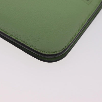 Hermes Dogon Recto Verso Leather, Green, Leather, Wallet
