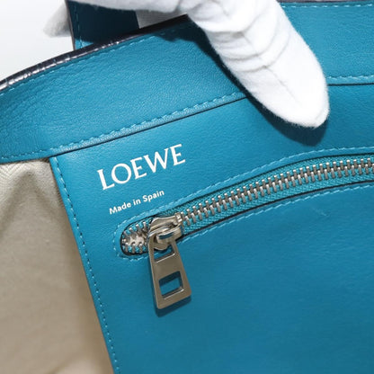Loewe Anagram Leather, Blue, Leather, Tote Bag