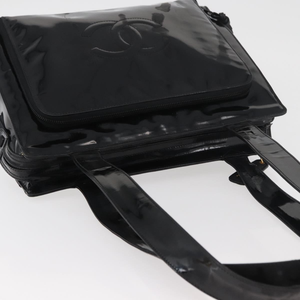 Chanel CC Shoulder Bag Patent leather, Black, Patent Leather, Shoulder Bag