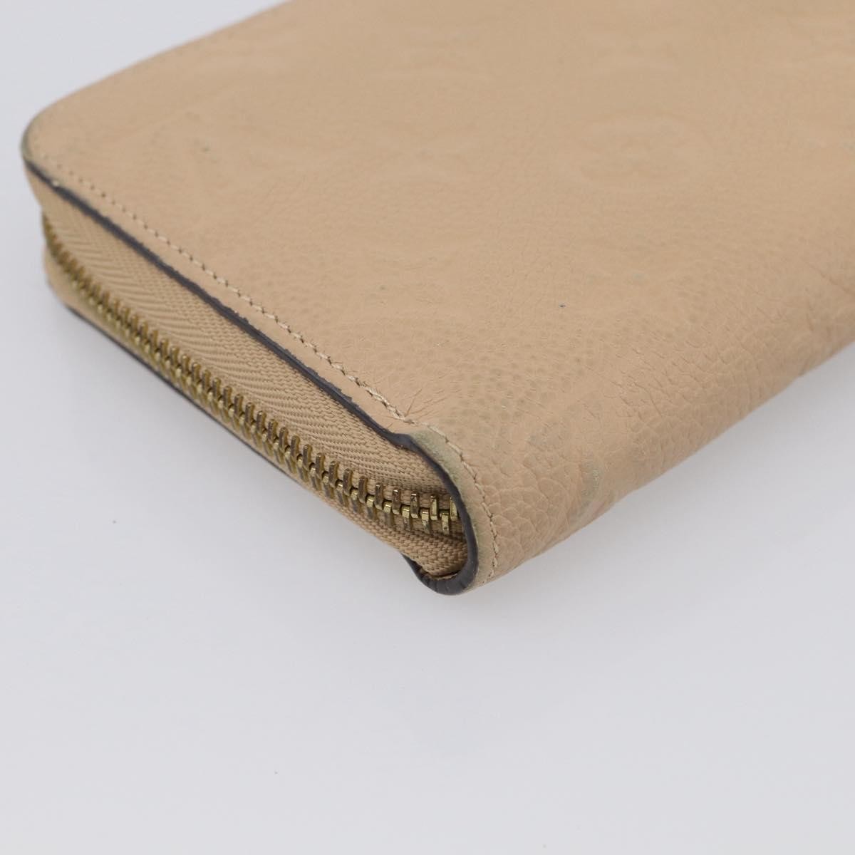Louis Vuitton Zippy Monogram Empreinte Leather, Beige, Leather, Wallet