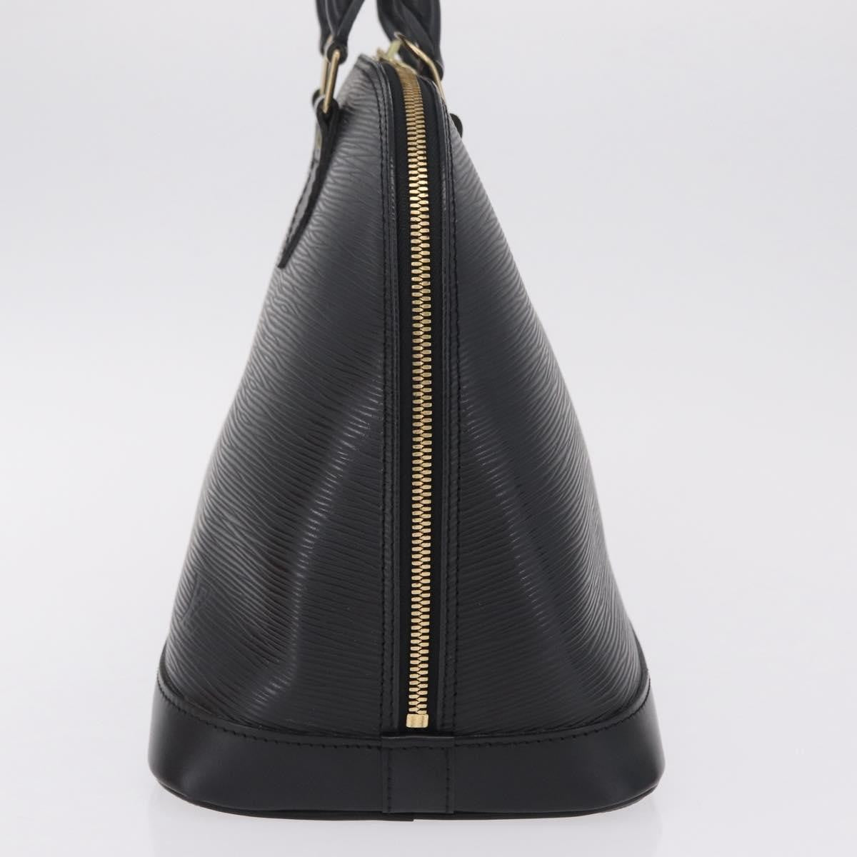 Louis Vuitton Alma Epi Leather, Black, Leather, Handbag