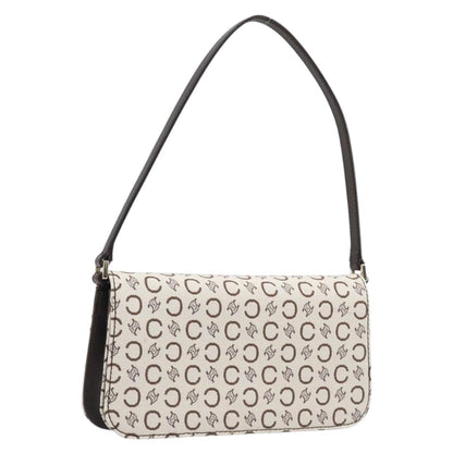 Celine C Macadam Shoulder Canvas, Beige, Canvas, Handbag