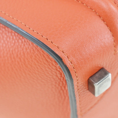 Céline Luggage, Red, Leather, handbag