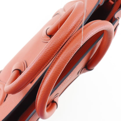 Céline Luggage, Red, Leather, handbag