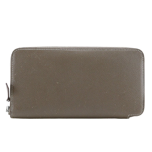 Hermès Silk'In, Grey, Leather, wallet