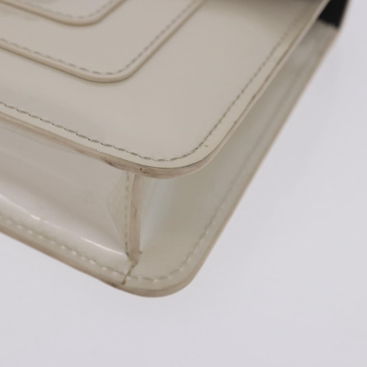 Bvlgari Serpenti Forever Patent, White, Patent Leather, Shoulder Bag