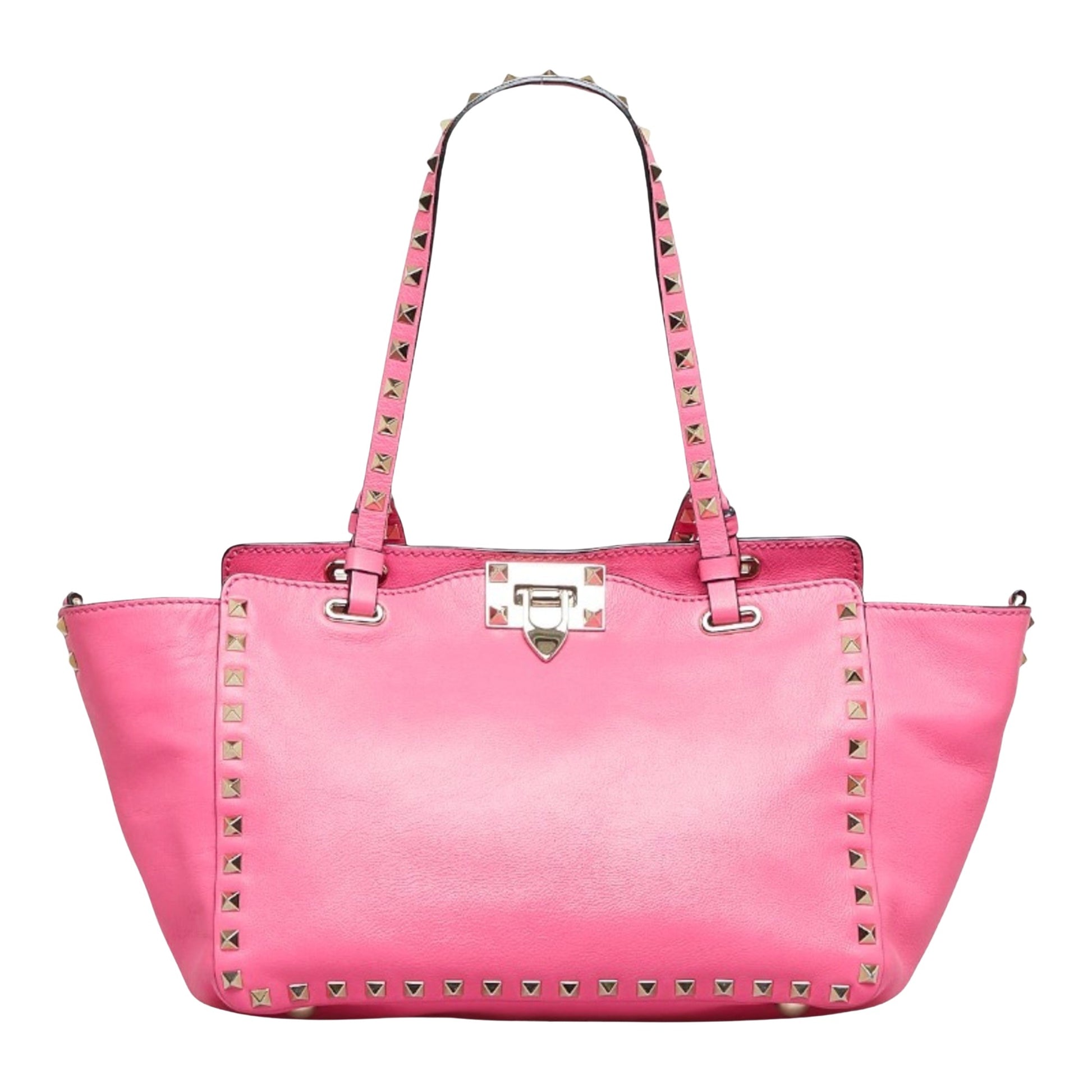 Valentino Garavani Rockstud, Pink, Leather, shoulder