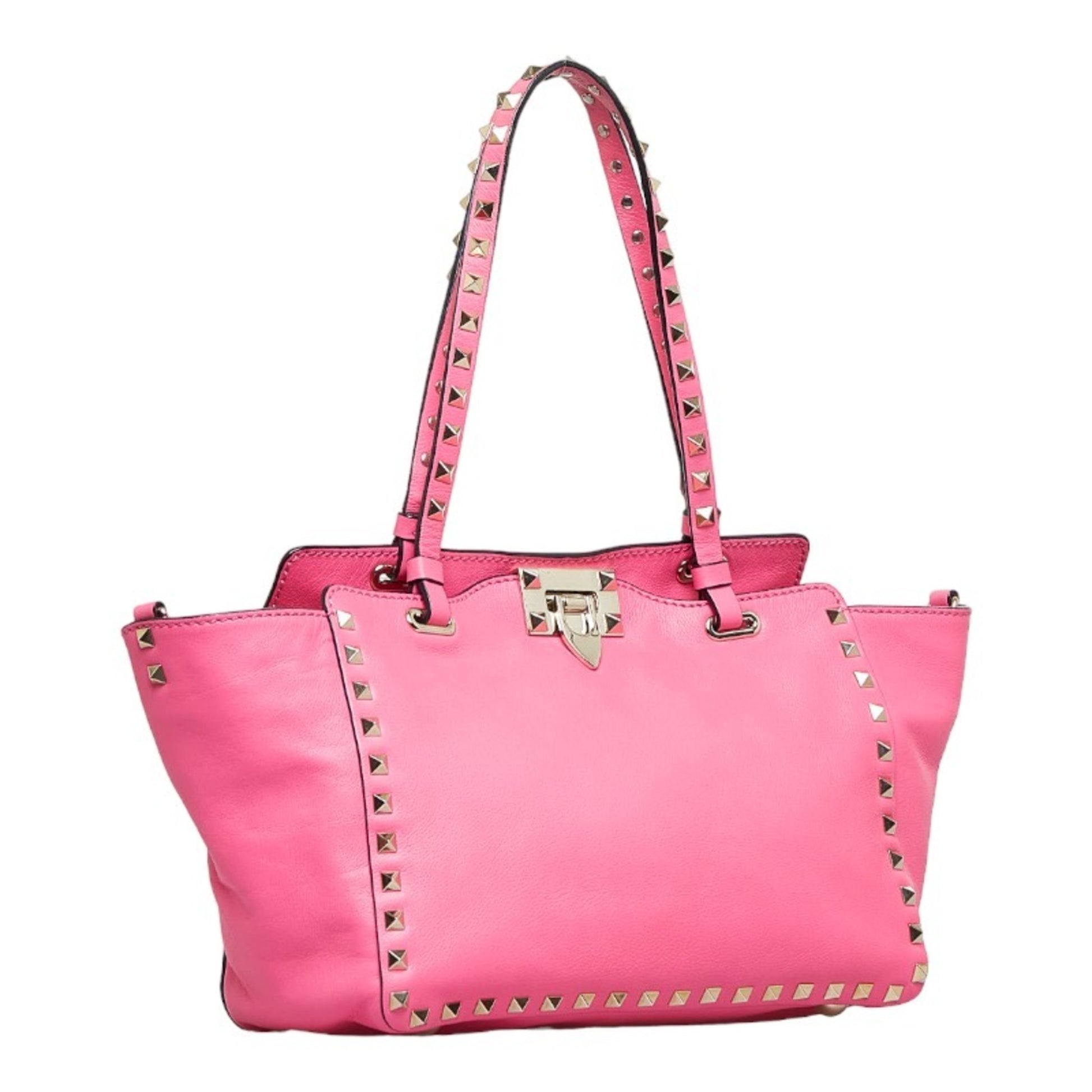 Valentino Garavani Rockstud, Pink, Leather, shoulder