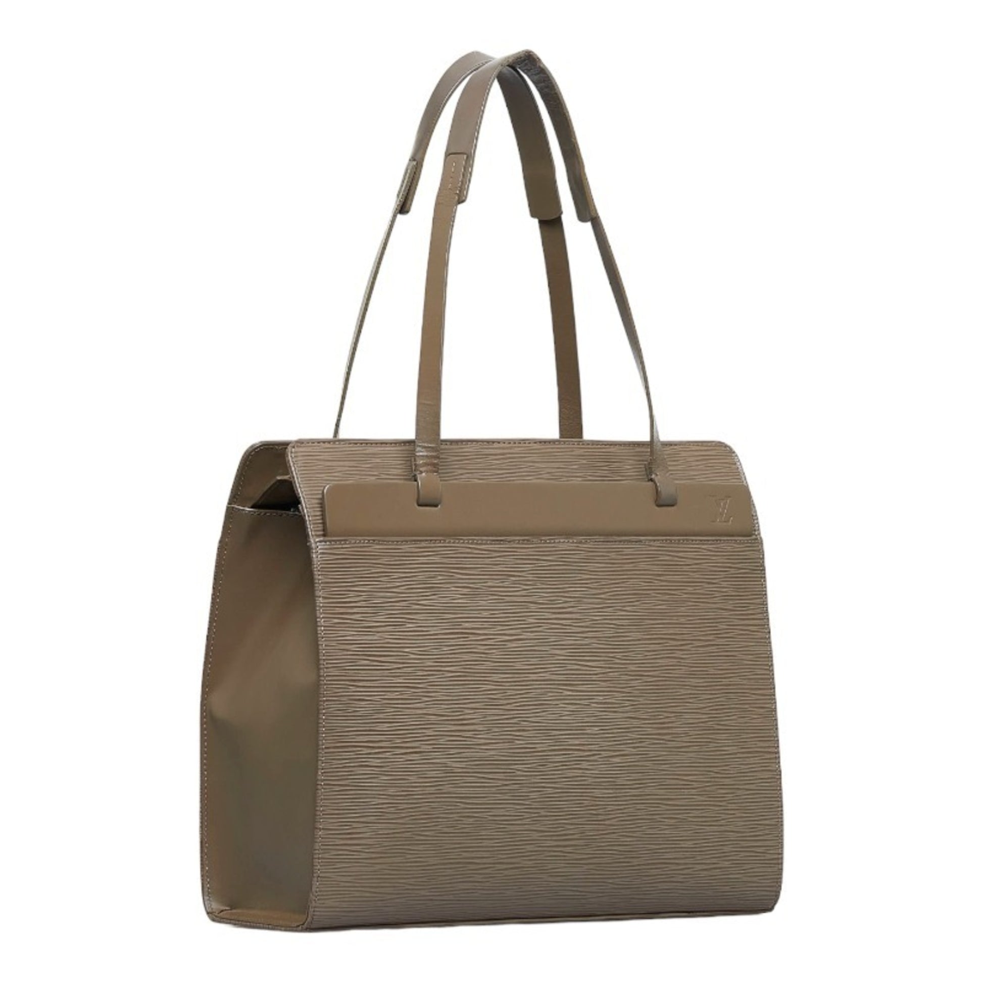 Louis Vuitton Croisette, Beige, Leather, handbag