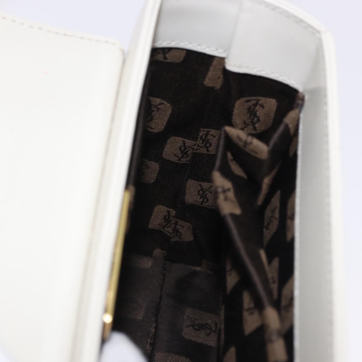 Saint Laurent Vintage Leather, Ecru, Leather, Shoulder Bag