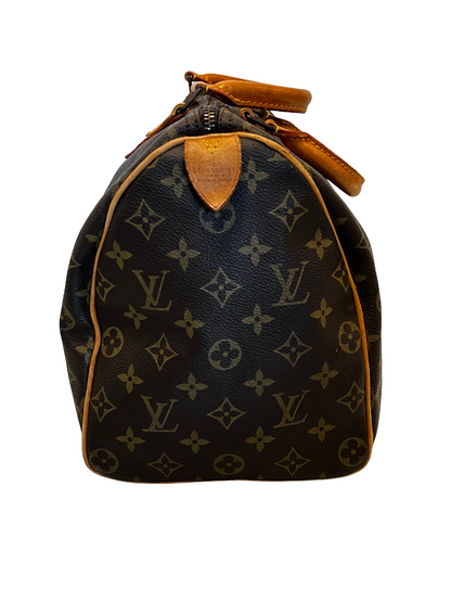 Louis Vuitton Speedy Monogram Canvas, Brown, Canvas, Handbag