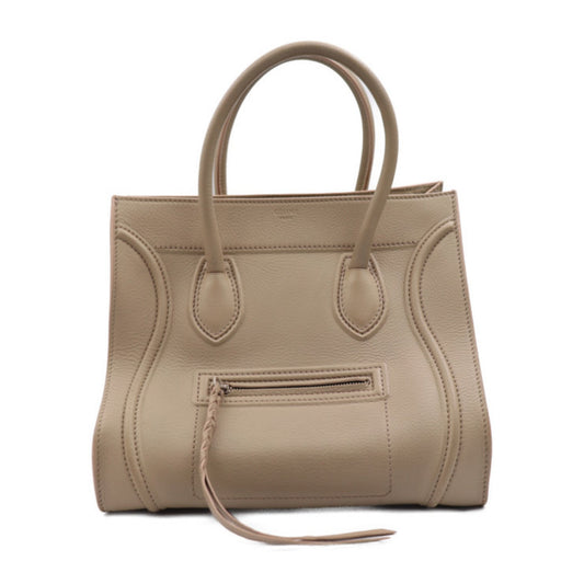 Céline Luggage Phantom, Beige, Leather, handbag