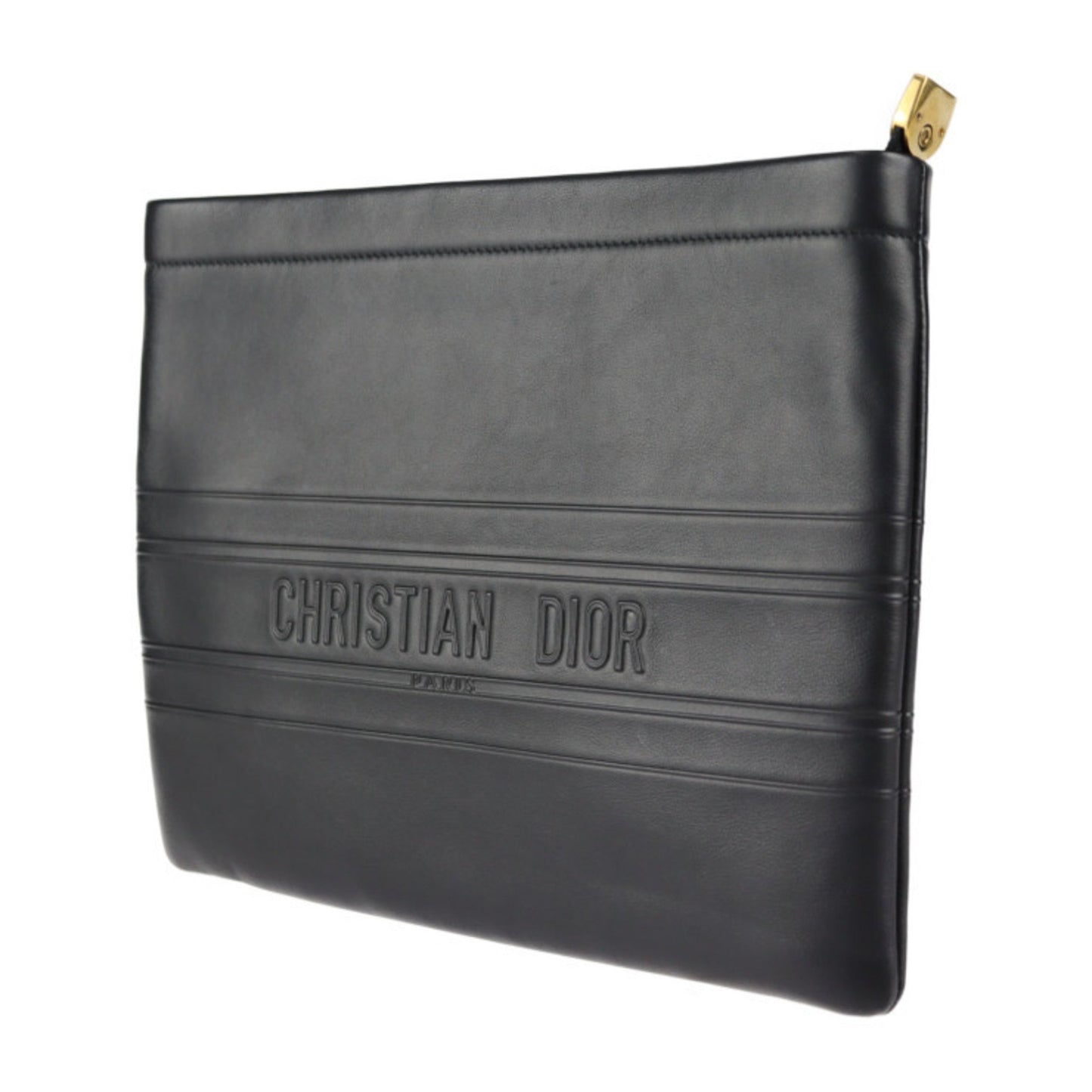 Dior, Black, Leather, clutch