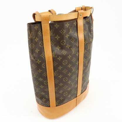 Louis Vuitton Randonnee Monogram Canvas, Brown, Canvas, Backpack