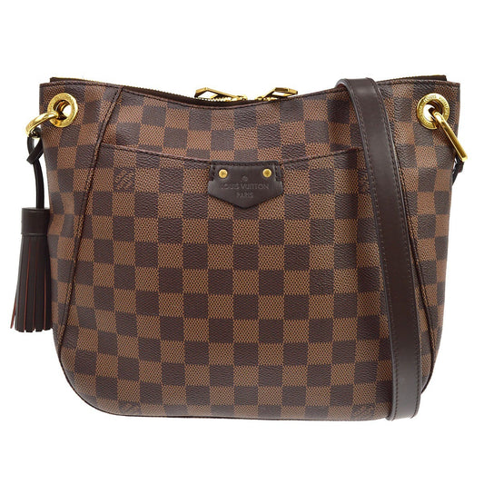 Louis Vuitton South Bank Besace Damier, Brown, Canvas, Handbag