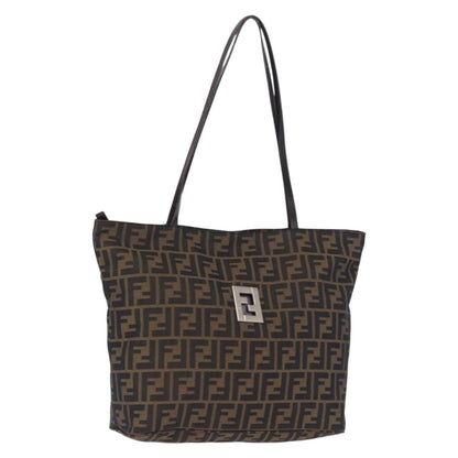 Fendi Zucca Canvas, Brown, Canvas, Tote Bag