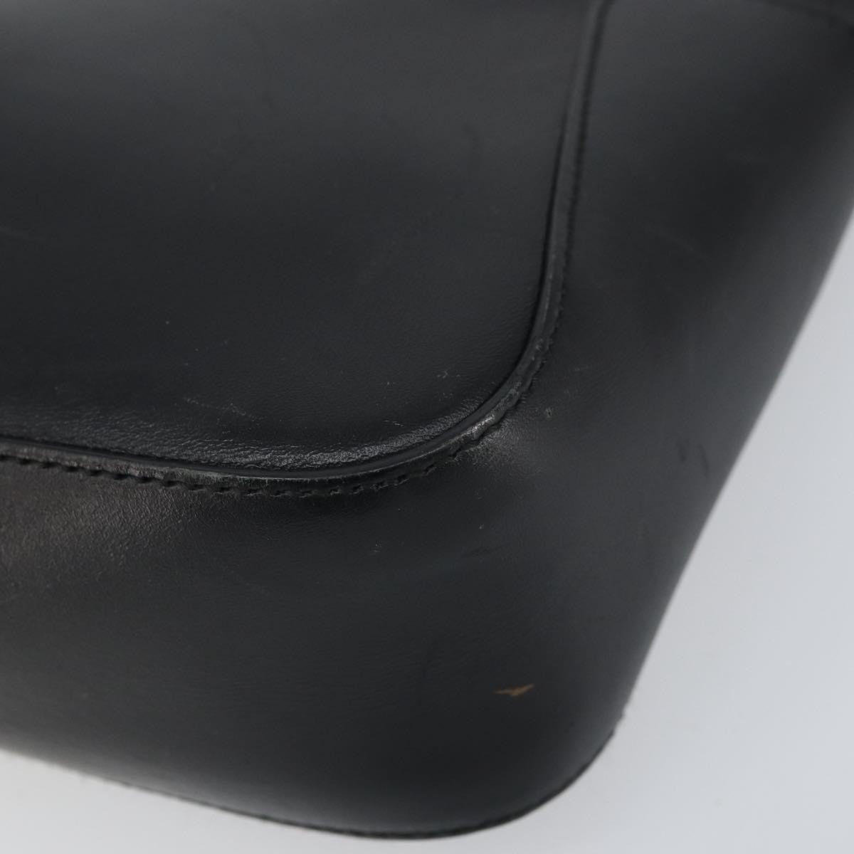 Gucci Vintage Web Tote Leather, Black, Leather, Tote Bag