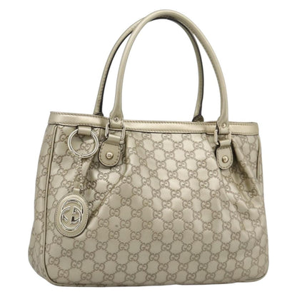 Gucci Sukey Top Handle Guccissima Leather, Gold, Leather, Tote Bag