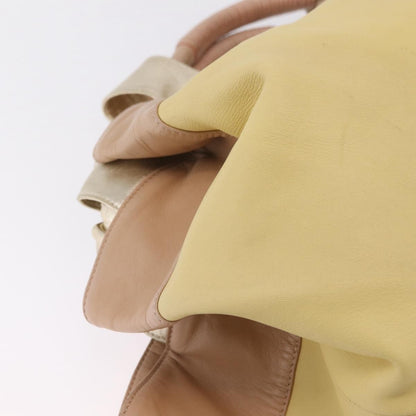 Loewe Anagram Logo Nappa Aire Hand Leather, Yellow, Leather, Handbag