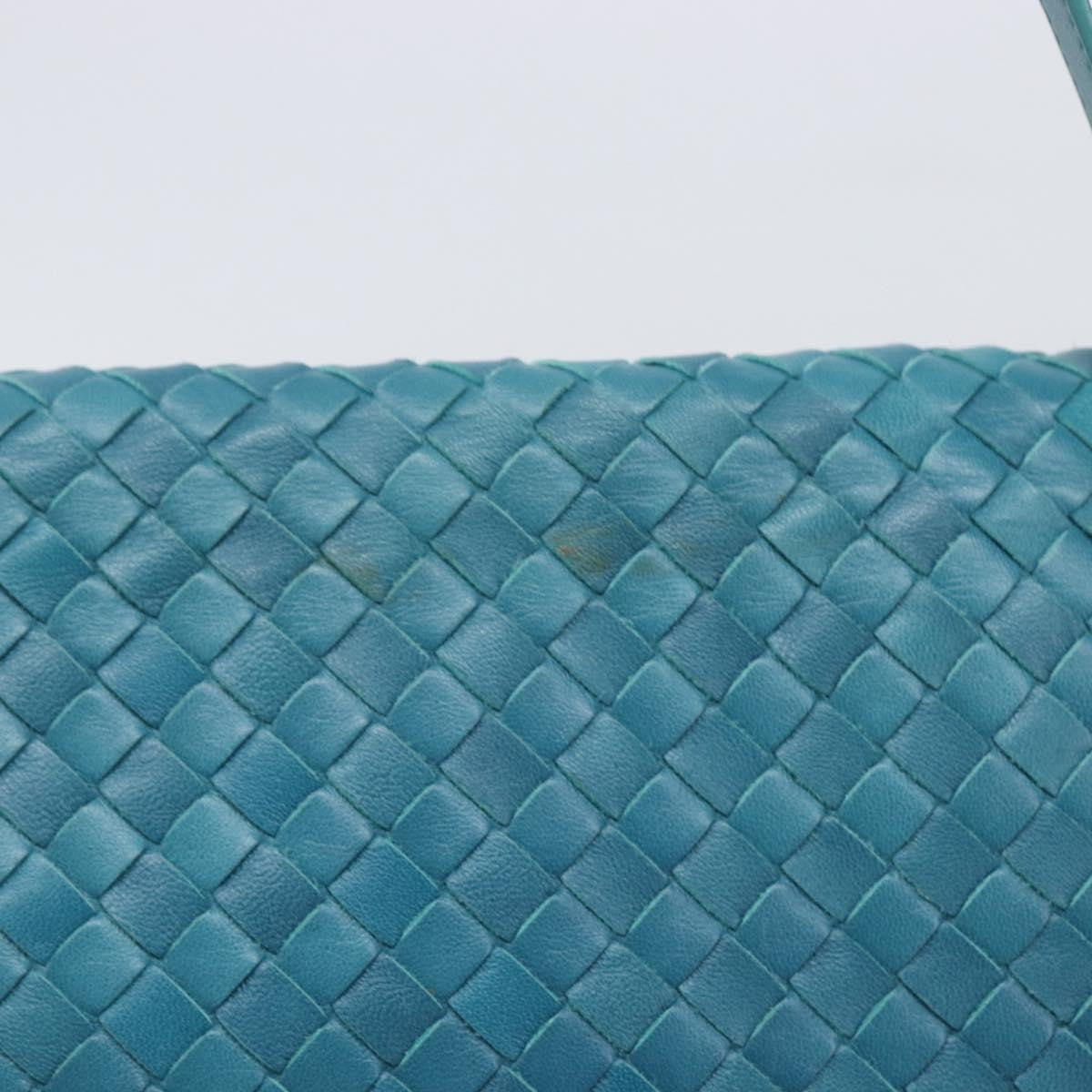 Bottega Veneta Adjustable Flap Intrecciato Nappa, Blue, Leather, Shoulder Bag