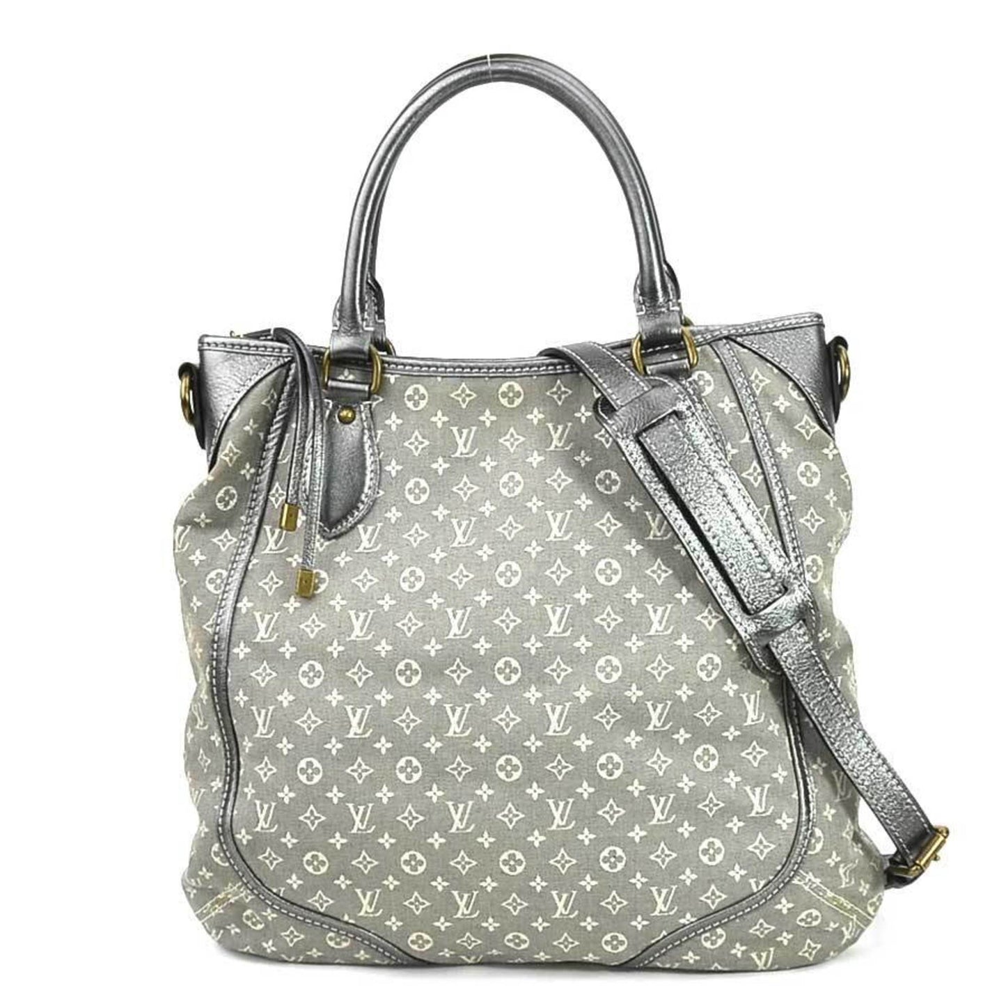 Louis Vuitton Mini Lin, Grey, Canvas, shoulder