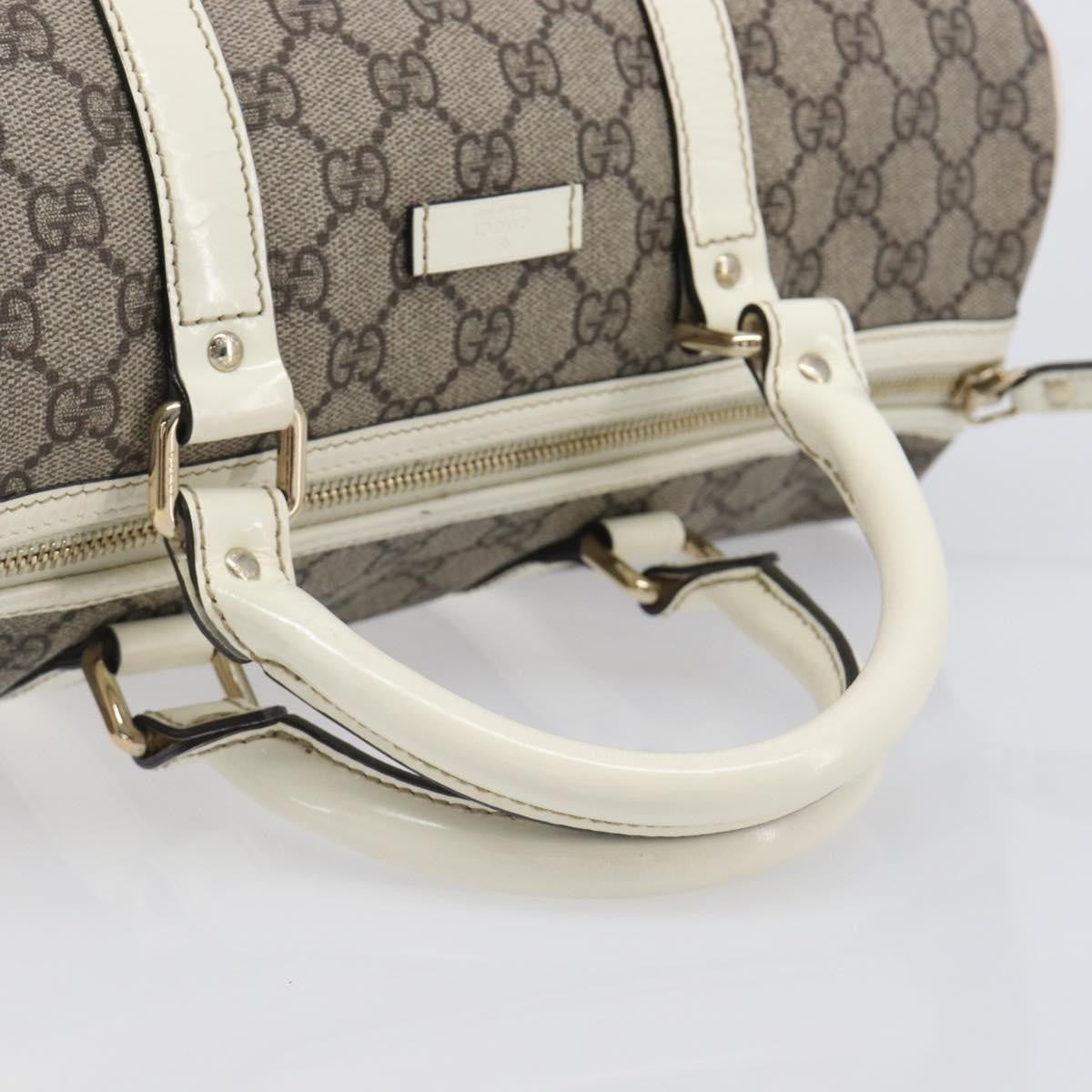 Gucci Joy Boston GG Coated Canvas, Beige, PVC, Handbag