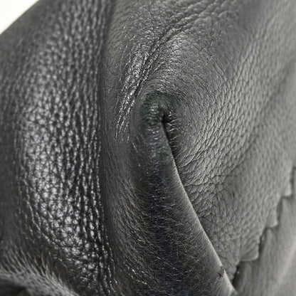Bottega Veneta Intrecciato Leather, Black, Leather, Handbag