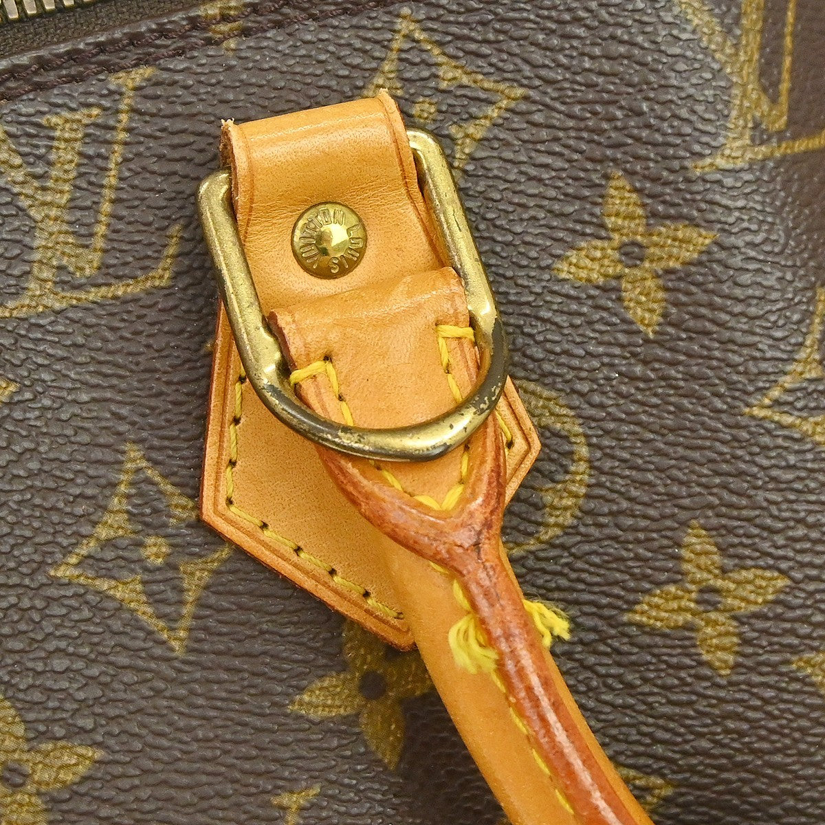 Louis Vuitton Alma Monogram Canvas, Brown, Canvas, Handbag