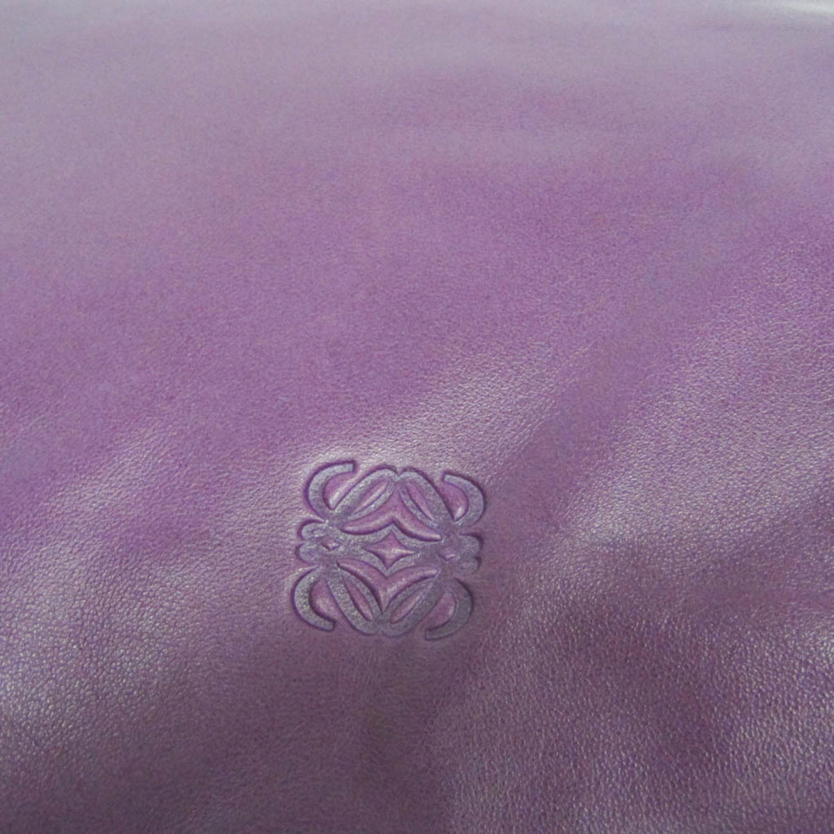 Loewe Anagram Leather, Purple, Leather, Tote Bag