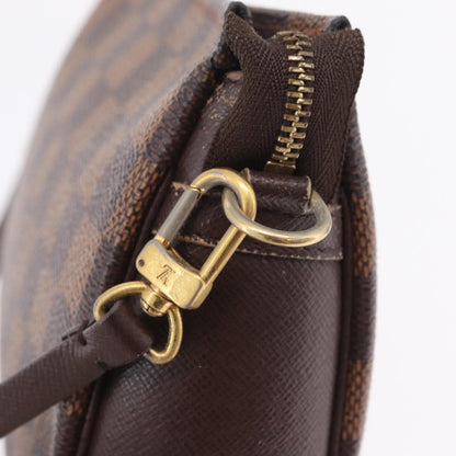 Louis Vuitton Trousse Make Up Damier, Brown, Canvas, Clutch