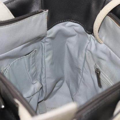 Chanel Biarritz Quilted Canvas, Gray, Canvas, Tote Bag