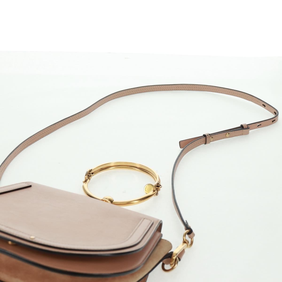 Chloe Nile Leather, Pink, Leather, Handbag