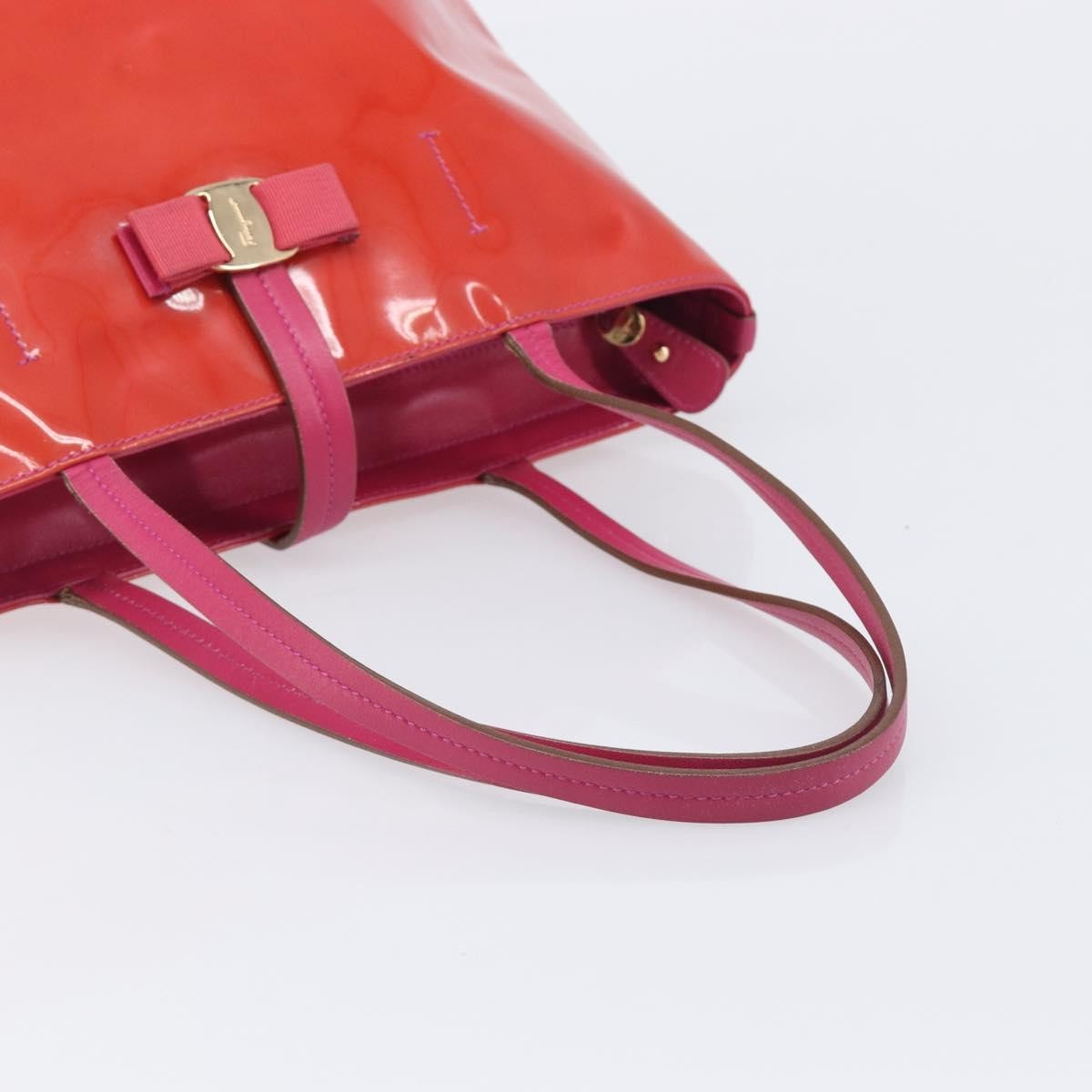 Salvatore Ferragamo Vala tote Patent Leather, Pink, Patent Leather, Tote Bag