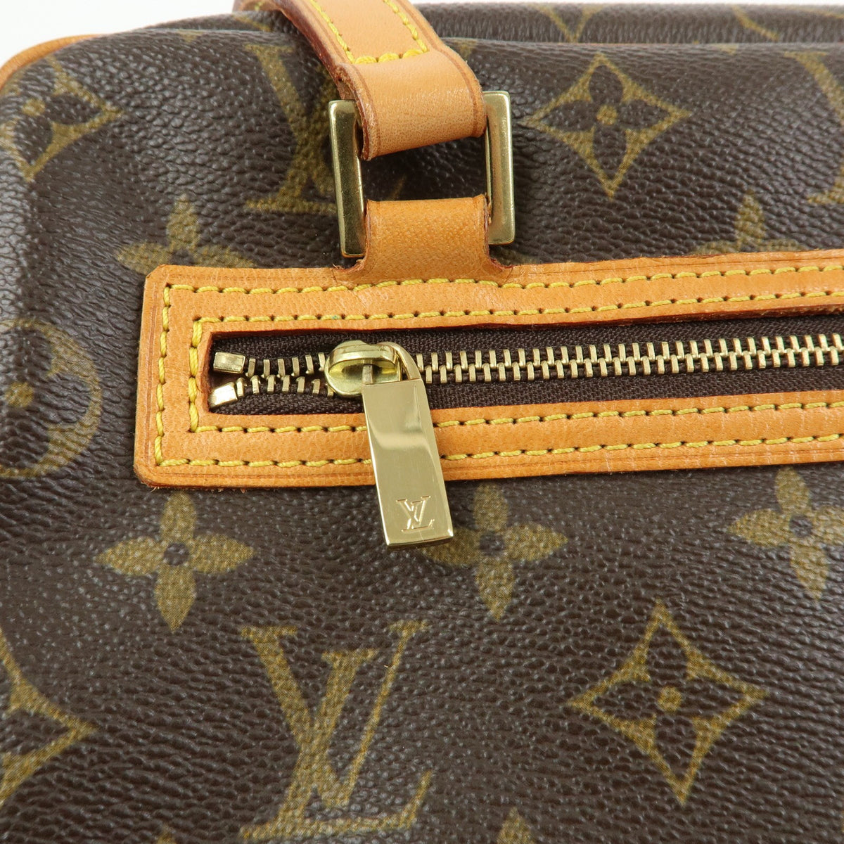 Louis Vuitton Cite Monogram Canvas, Brown, Canvas, Handbag