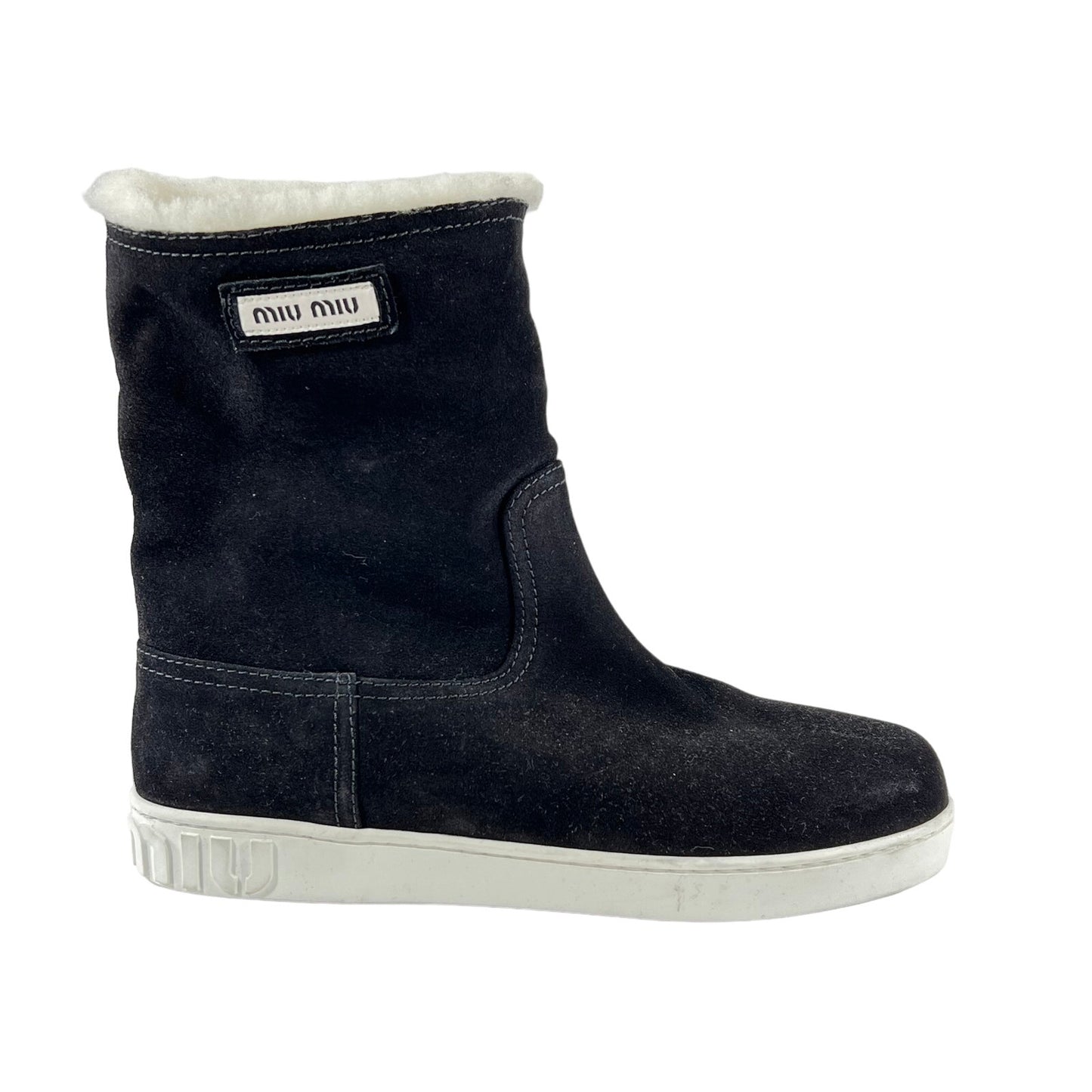 Miu Miu Ankle Snow Boots 8 US Black