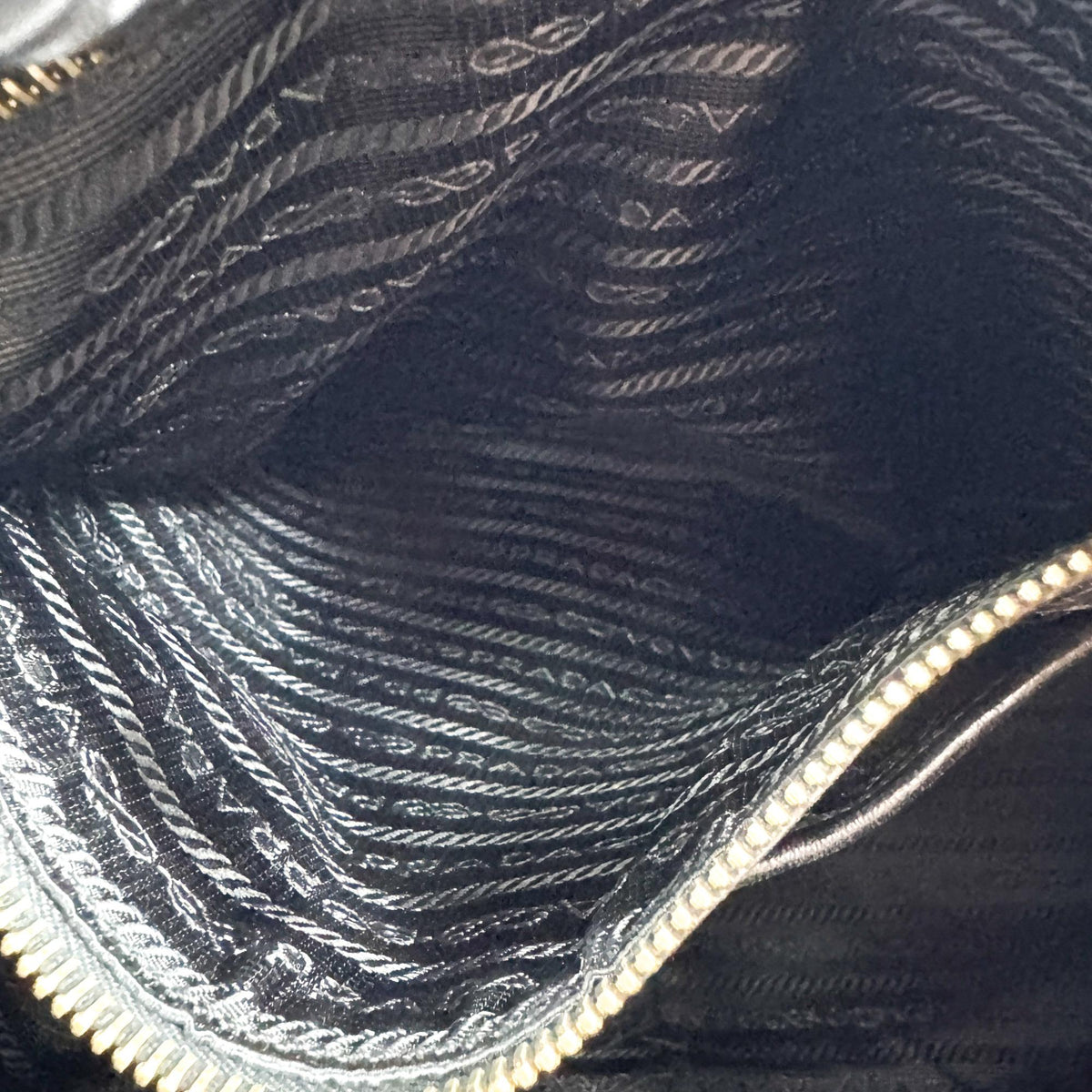 Prada Gaufre Convertible Leather and Tessuto, Black, Nylon, Tote Bag