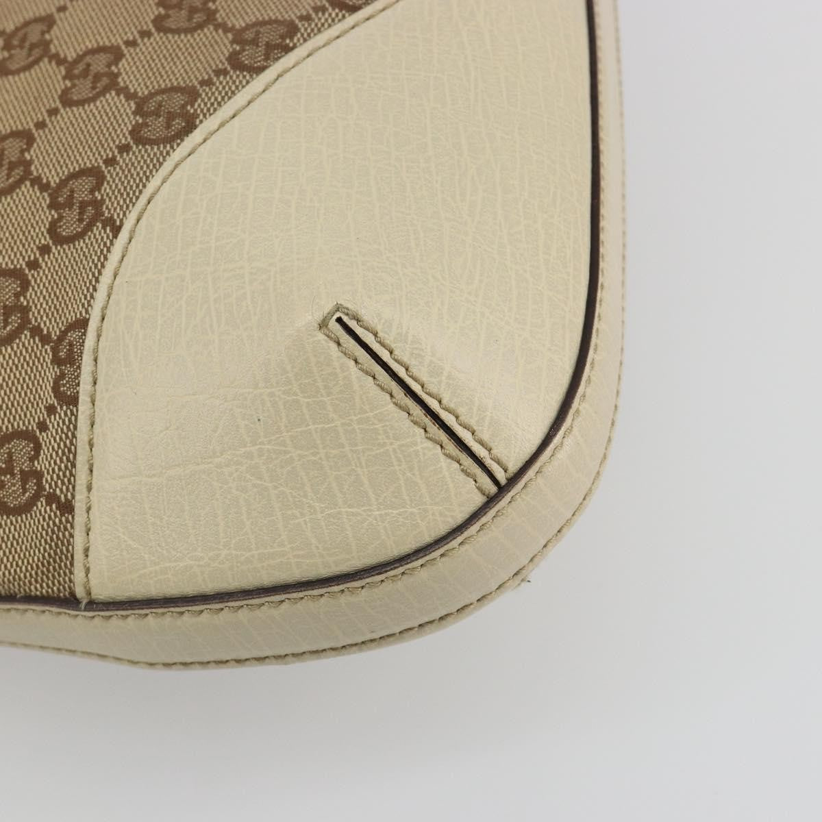 Gucci Hasler Hobo GG Canvas, Beige, Canvas, Shoulder Bag