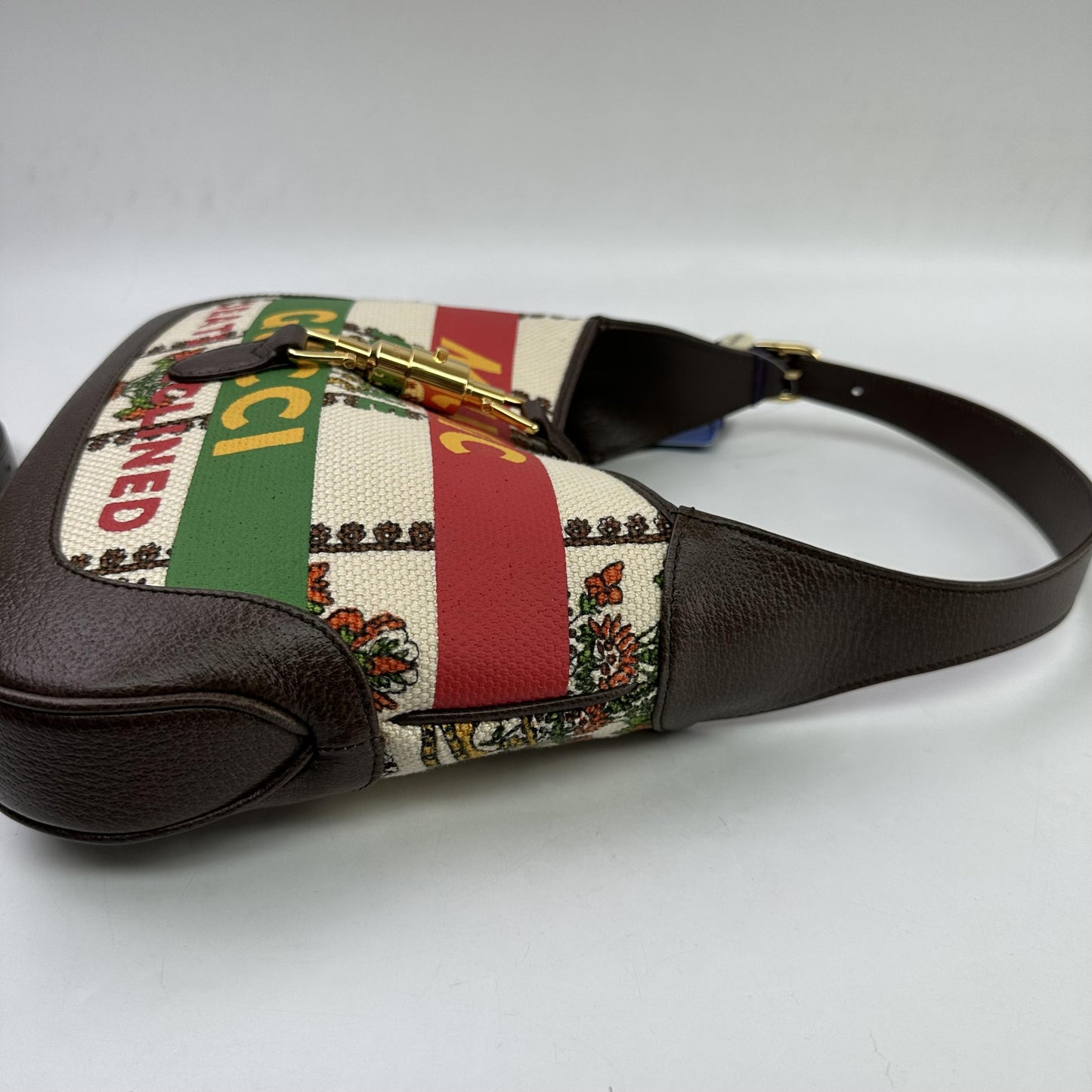 Gucci Vintage Jackie O Web Hobo GG Canvas and leather, Multicolour, Canvas, Shoulder Bag