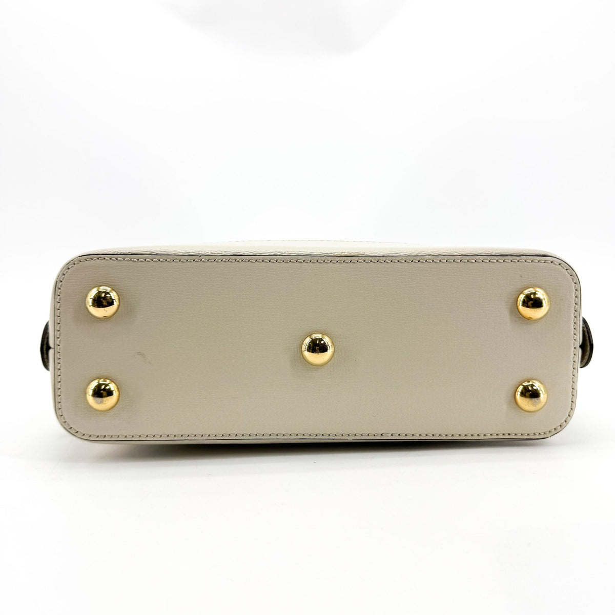 Gucci Horsebit 1955 Top Handle GG Coated Canvas with Leather, White, Canvas, Handbag