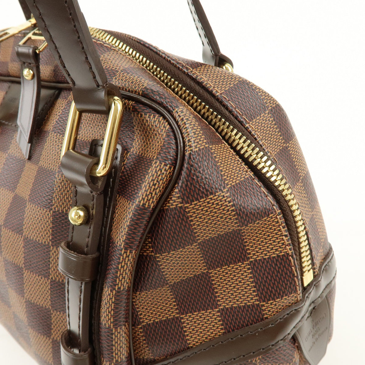Louis Vuitton Rivington Satchel Damier, Brown, Canvas, Handbag