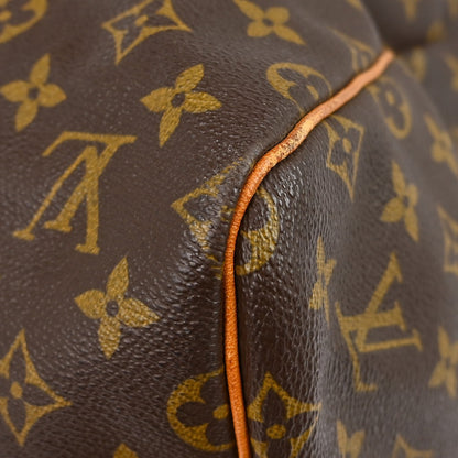 Louis Vuitton Keepall Monogram, Brown, Canvas, Travel Bag