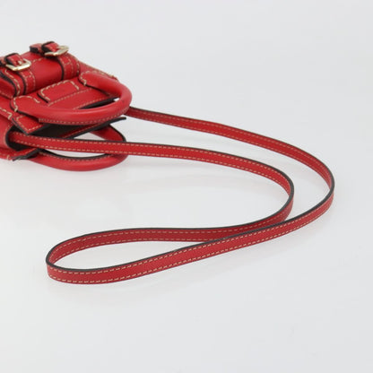 Chloe Edith Leather, Red, Leather, Clutch