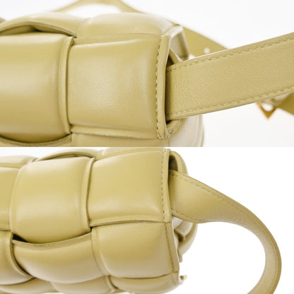 Bottega Veneta Cassette Padded Maxi Intrecciato Leather, Beige, Leather, Crossbody Bag