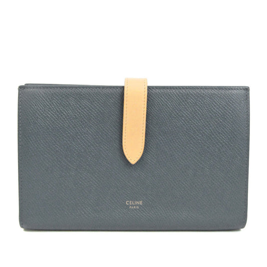 Céline, Navy, Leather, wallet